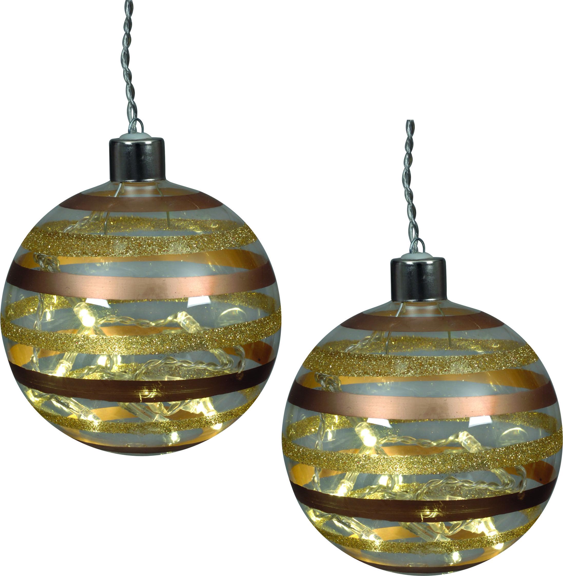 Näve Leuchten 2er-Set LED-Glaskugel 2er-Set LED-Glaskugel 2er Set LED-Glaskugel