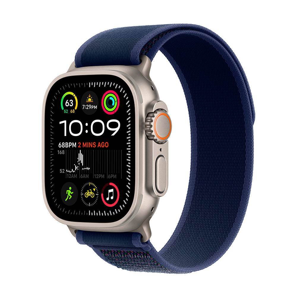 Apple Watch Ultra 2 GPS + Cellular 49mm Titânio Natural C/ Loop Trail Azul - stredný/ veľký