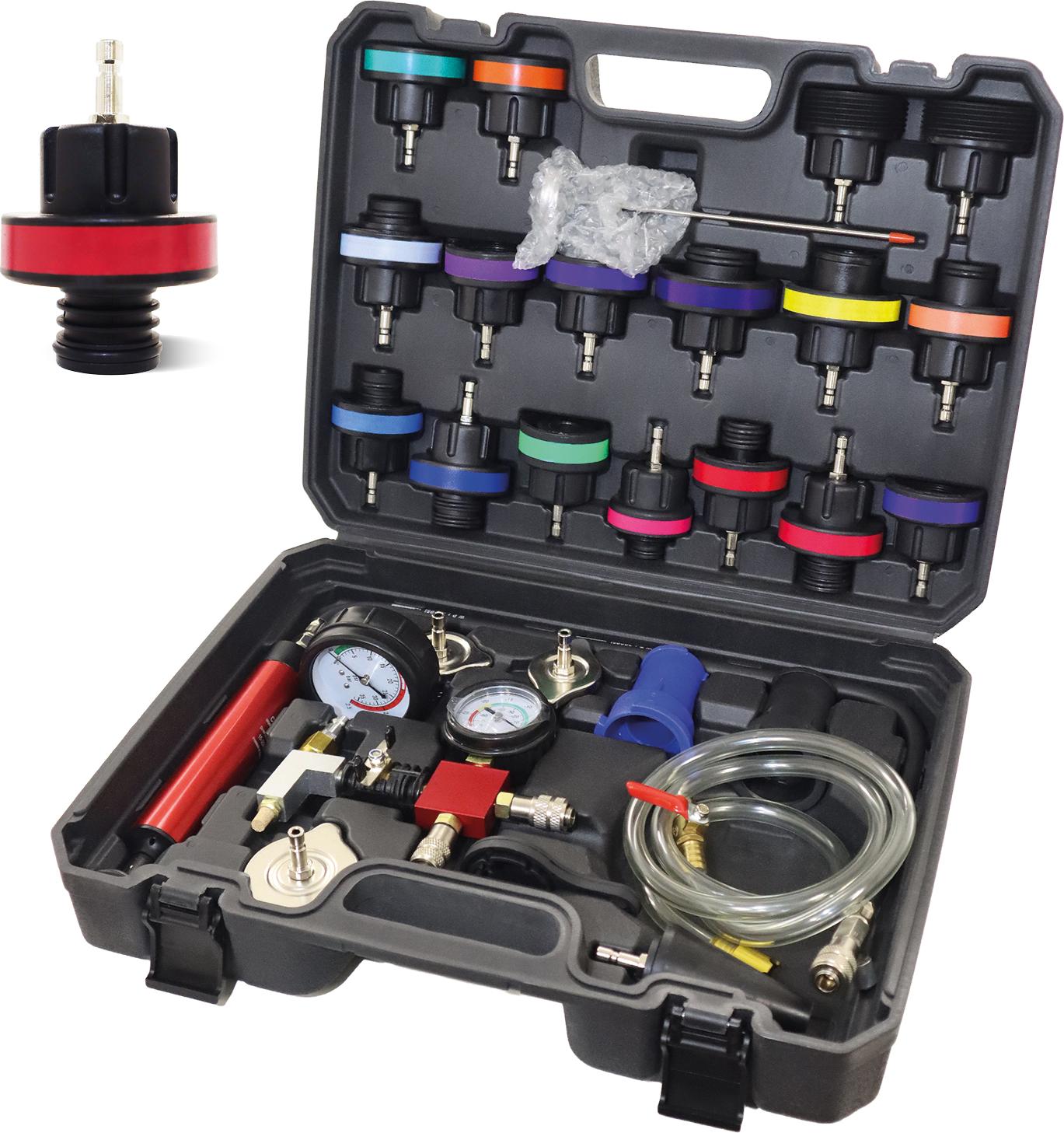 Bituxx 28tlg. Kühlsystem Abdrückgerät Entlüftungsgerät MS-19590