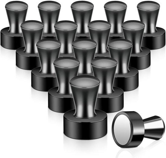 OEM Starke Magnete, besonders starke Neodym-Magnete, 16 Stück Mini-Magnete für Kühlschrank, Magnettafel, Kegelmagnete, Lochwand, Pinnwand, kleine Magnete für Whiteboard, Büromagnete für den Kühlschrank, schwarz 2026