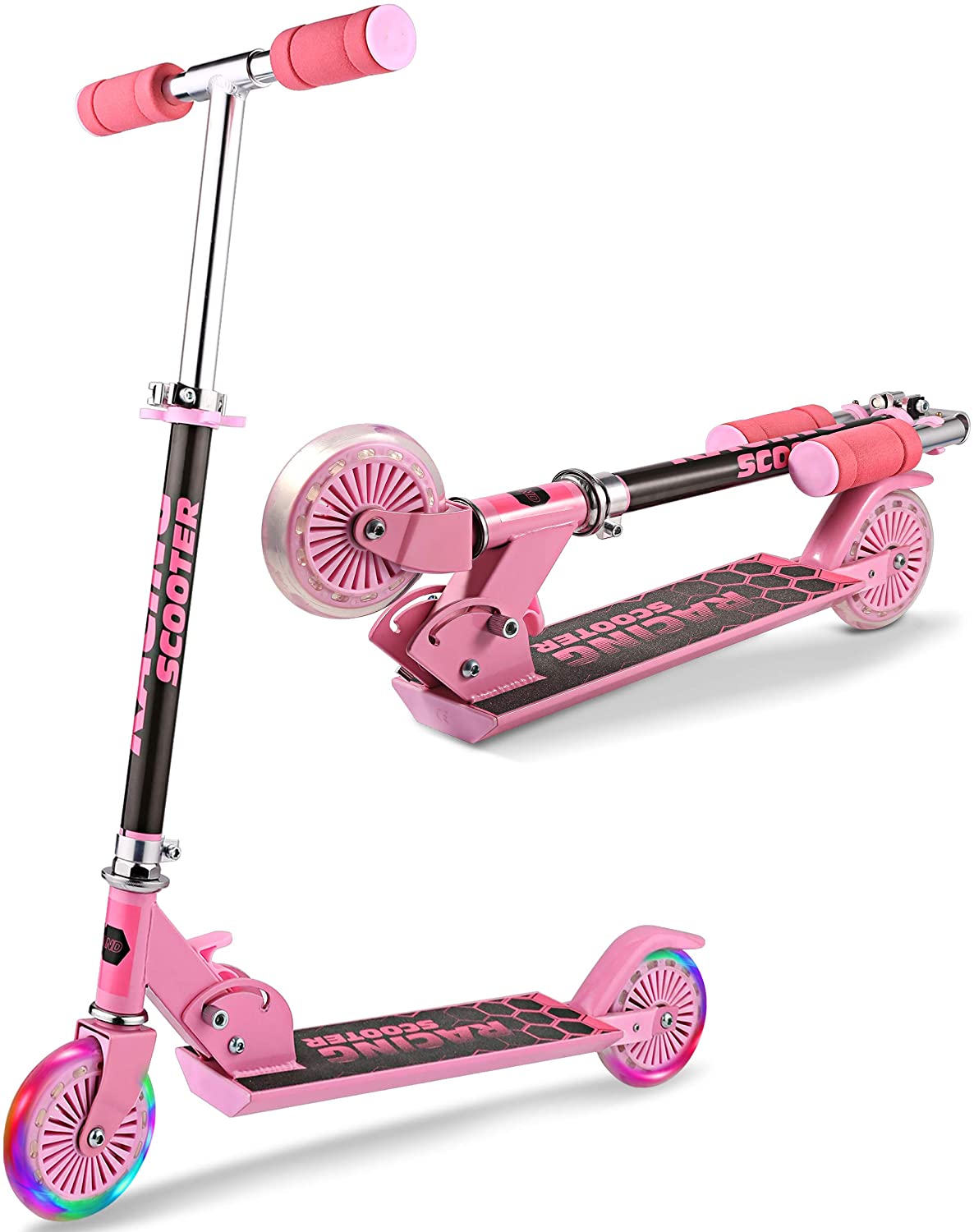 Los niños Roller City Roller kick scooter Roller escuters estribo con ruedas LED 