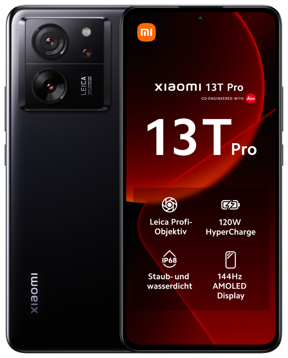 13T Pro 5G 12GB + 512GB Black Smartphone