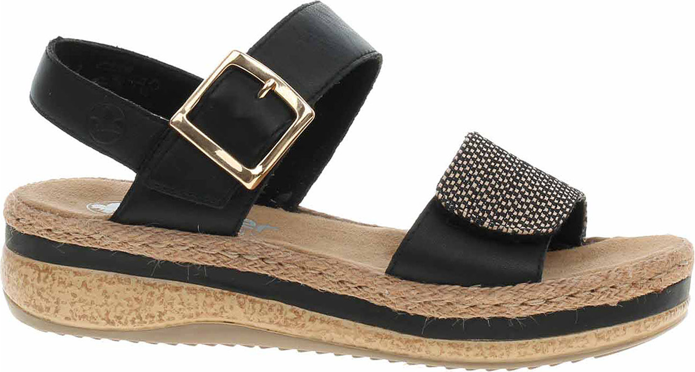 Damen Sandalen Rieker V0951-00 schwarz 39