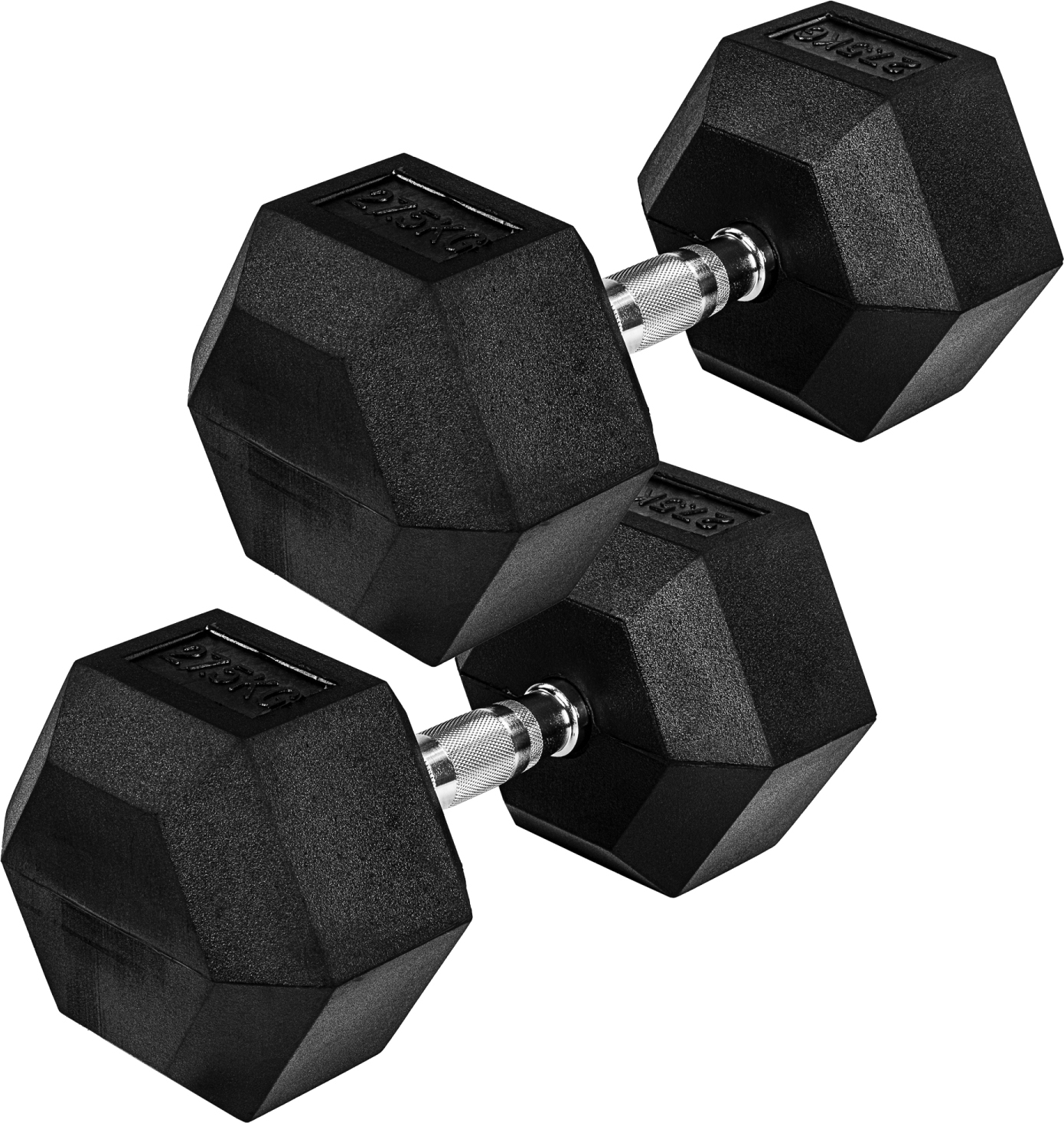 MOVIT Hexagon Kurzhanteln 2er Set 27,5kg, Hantel Hanteln Kurzhantelset 20040899