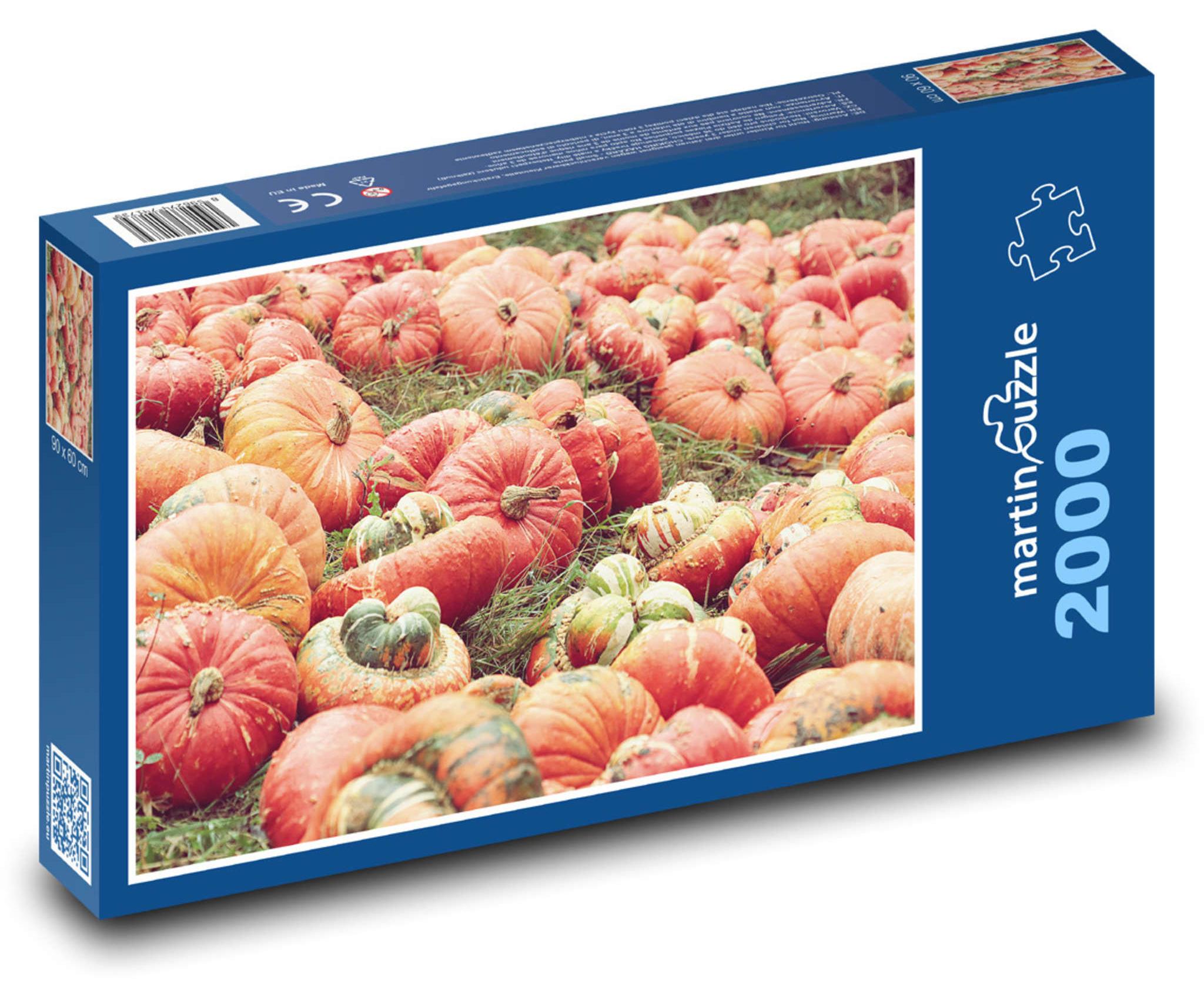 MCprint Puzzle 2000 Kürbisernte - Herbstfreuden - martinpuzzle