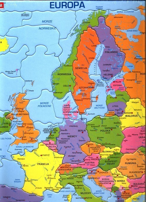 Larsen Puzzlespiel Politisches Europa Maxi