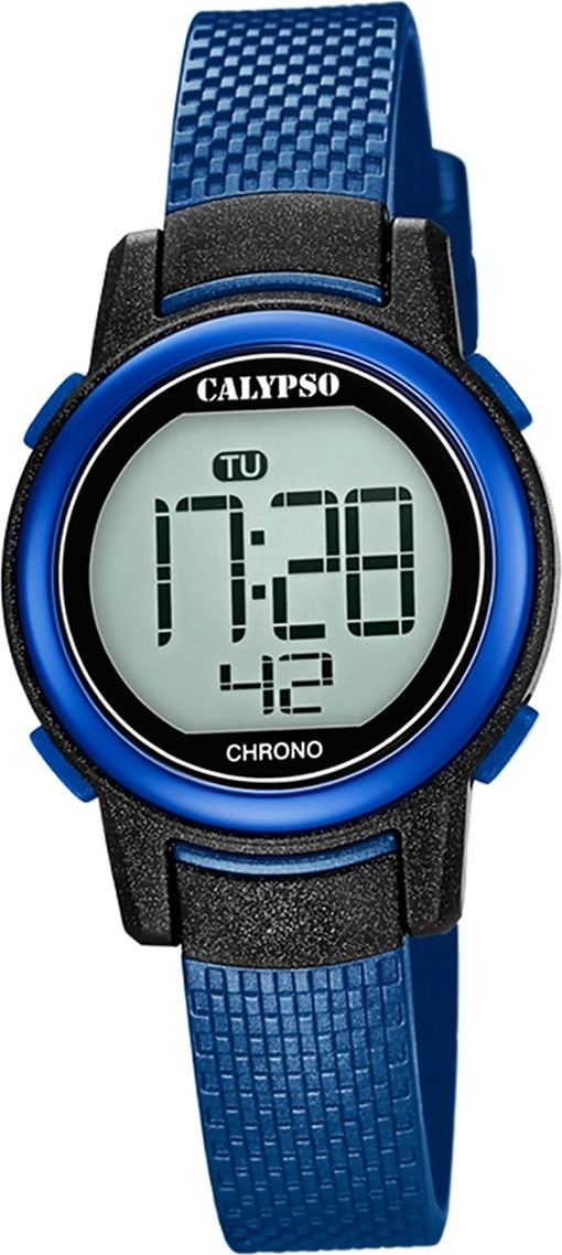 Calypso PlasticPolyuretánDetské hodinky K5736/6 Módne náramkové hodinky Blue Junior D2UK5736/6