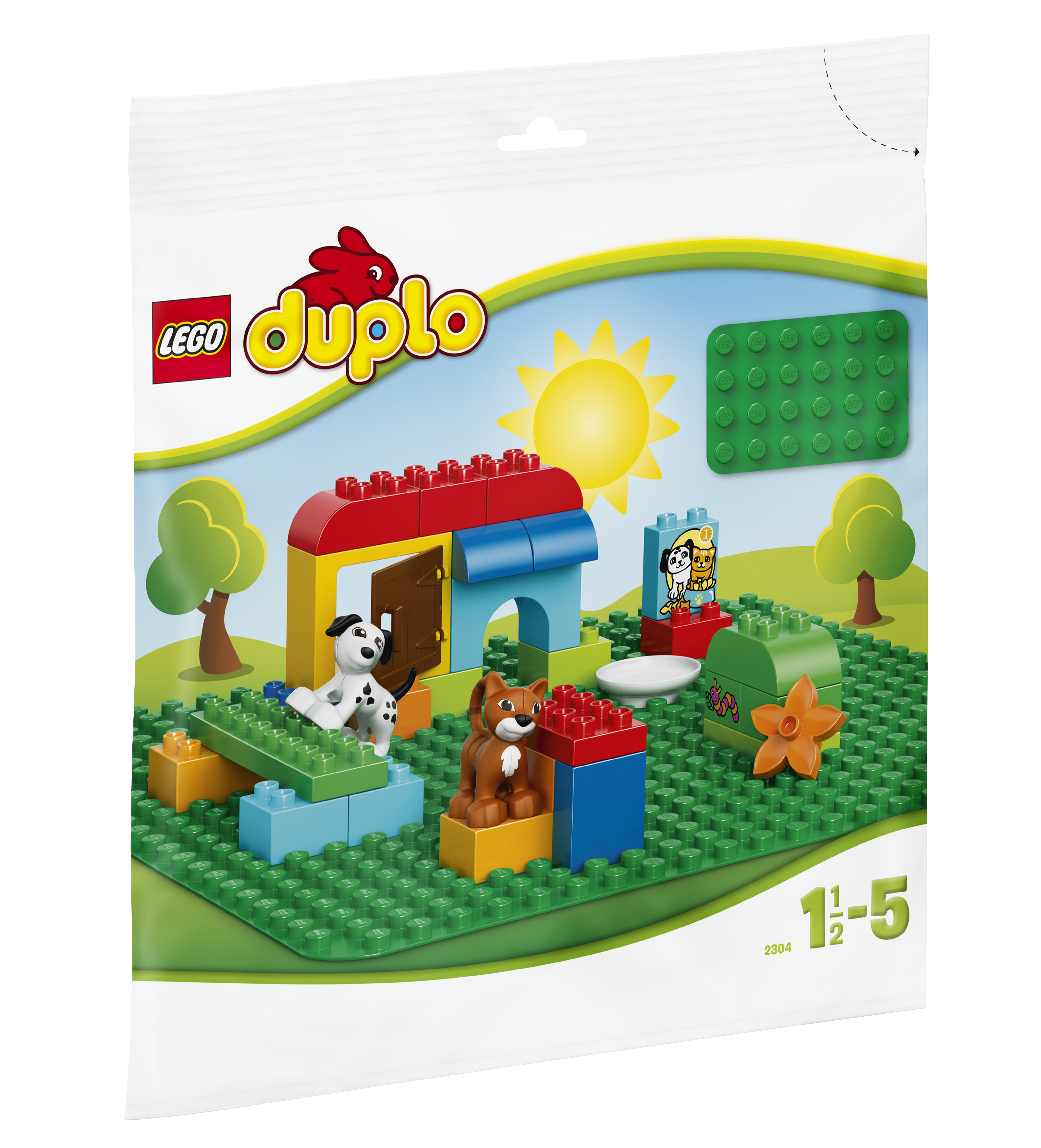 LEGO® Duplo® 2304 Bauplatte 38x38cm grün 24x24 Noppen ca 