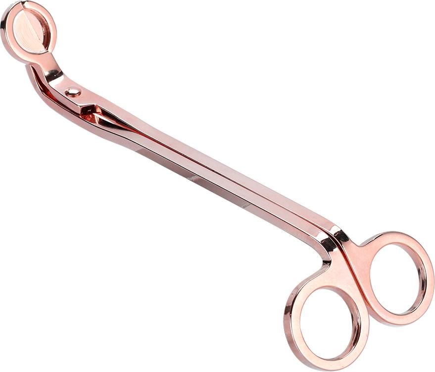 Gistuch 1 Stücke Mode Überzug Edelstahl Kerze Herz Clip Docht Trimmer Schere Werkzeug (Roségold)
