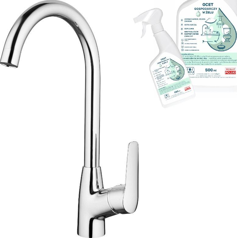 Küchenarmatur mit U-Auslauf DEANTE BORO chromfreies Haushaltsessiggel