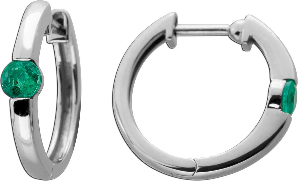 CH.ABRAMOWICZ Smaragd Creole Platin 950 grüne Natur Edelsteine 0.50ct 067911900