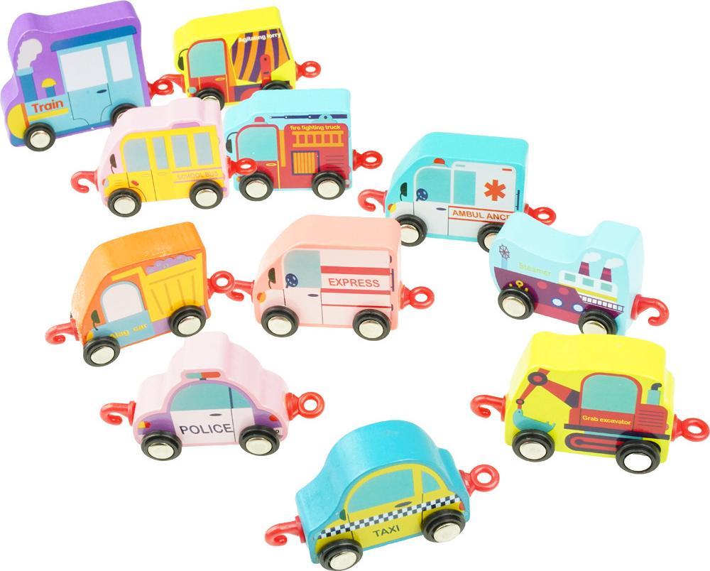 KinderSafe Holzeisenbahn mit Waggons