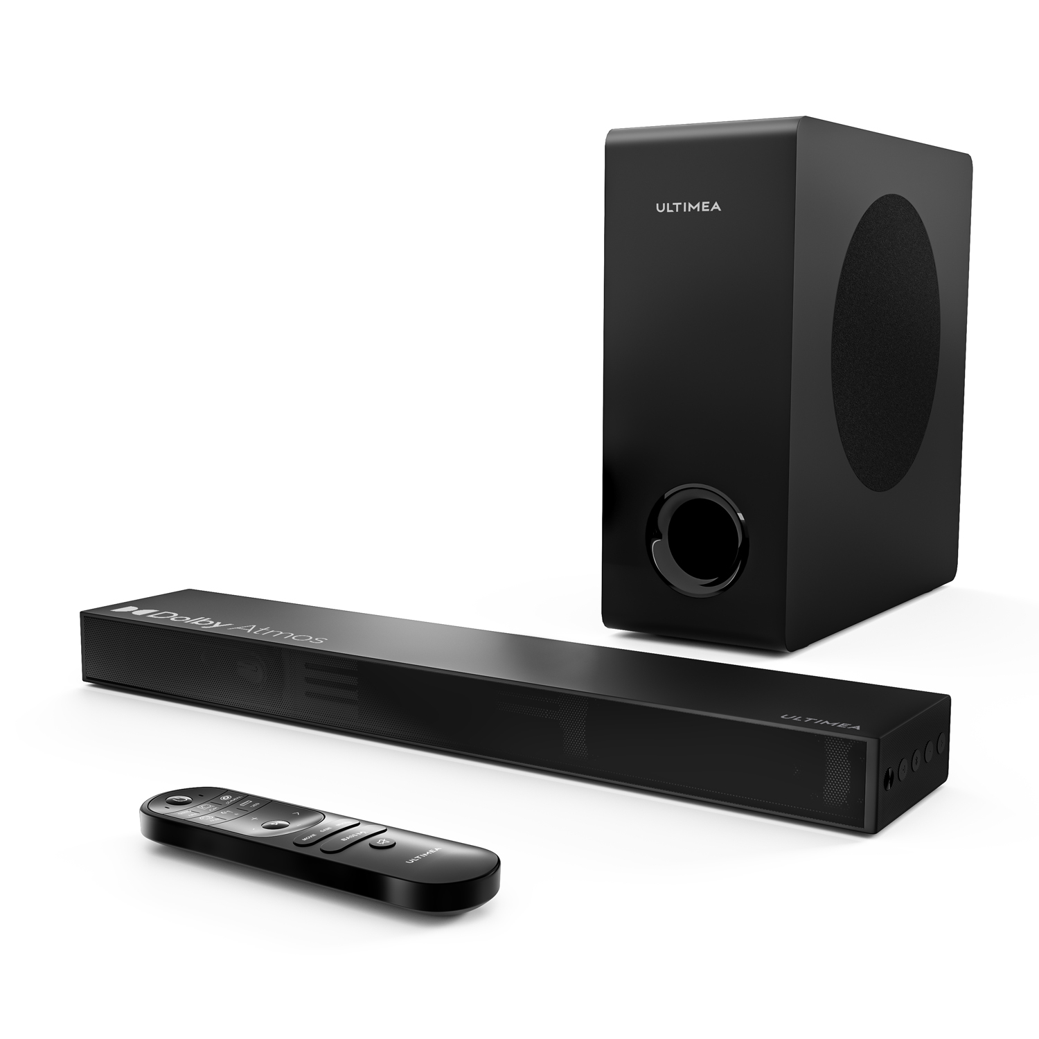 Ultimea Poseidon D60 5.1 Dolby Atmos Soundbar (410 W, 3D Surround Sound TV  Lautsprecher für Heimkino mit einstellbarem Bass), Unterstützt Dolby  AtmosDolby AudioDolby Digital und Dolby Digital Plus