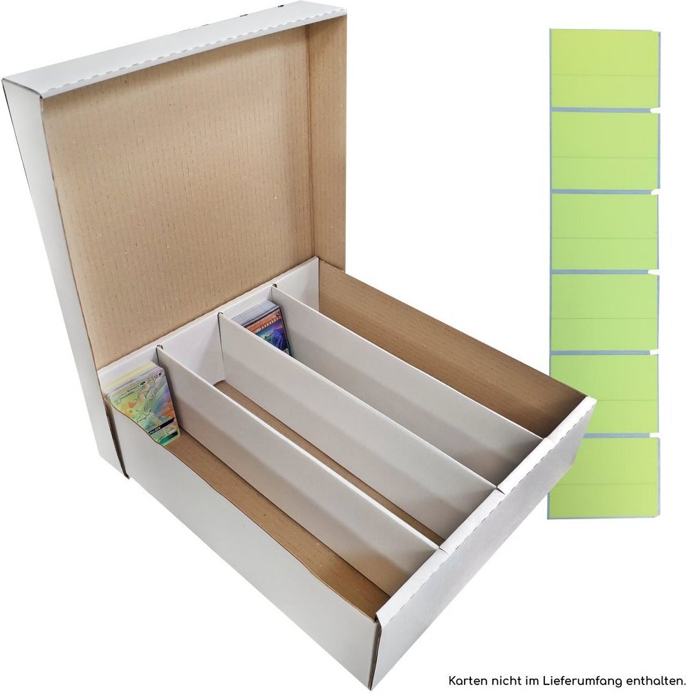 collect-it.de 10 Riesen Deck-Boxen - Aufbewahrung (weiß) für je 4000 Karten (Magic/ YuGiOh Karten)