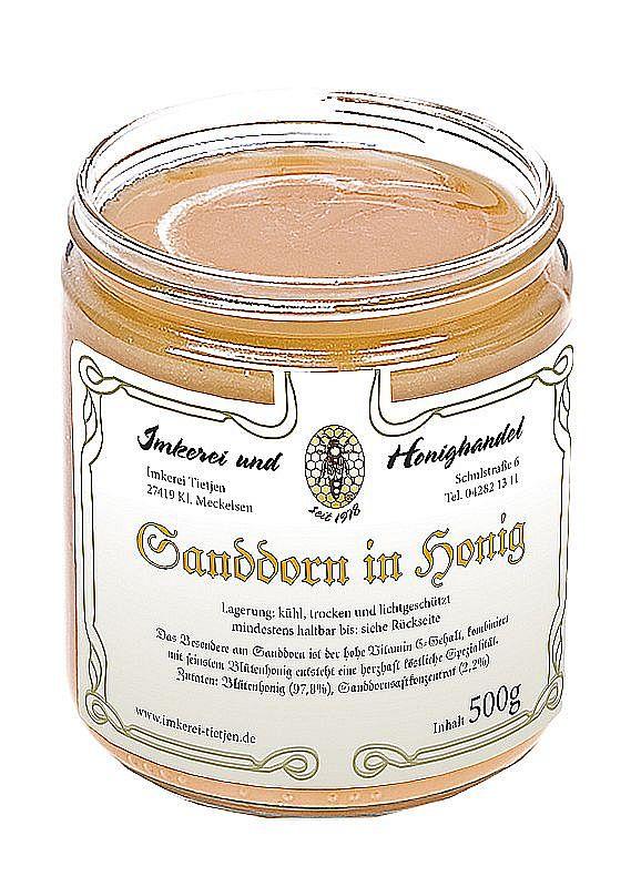 Sanddorn in Honig 500g | Imkerei Tietjen 63A