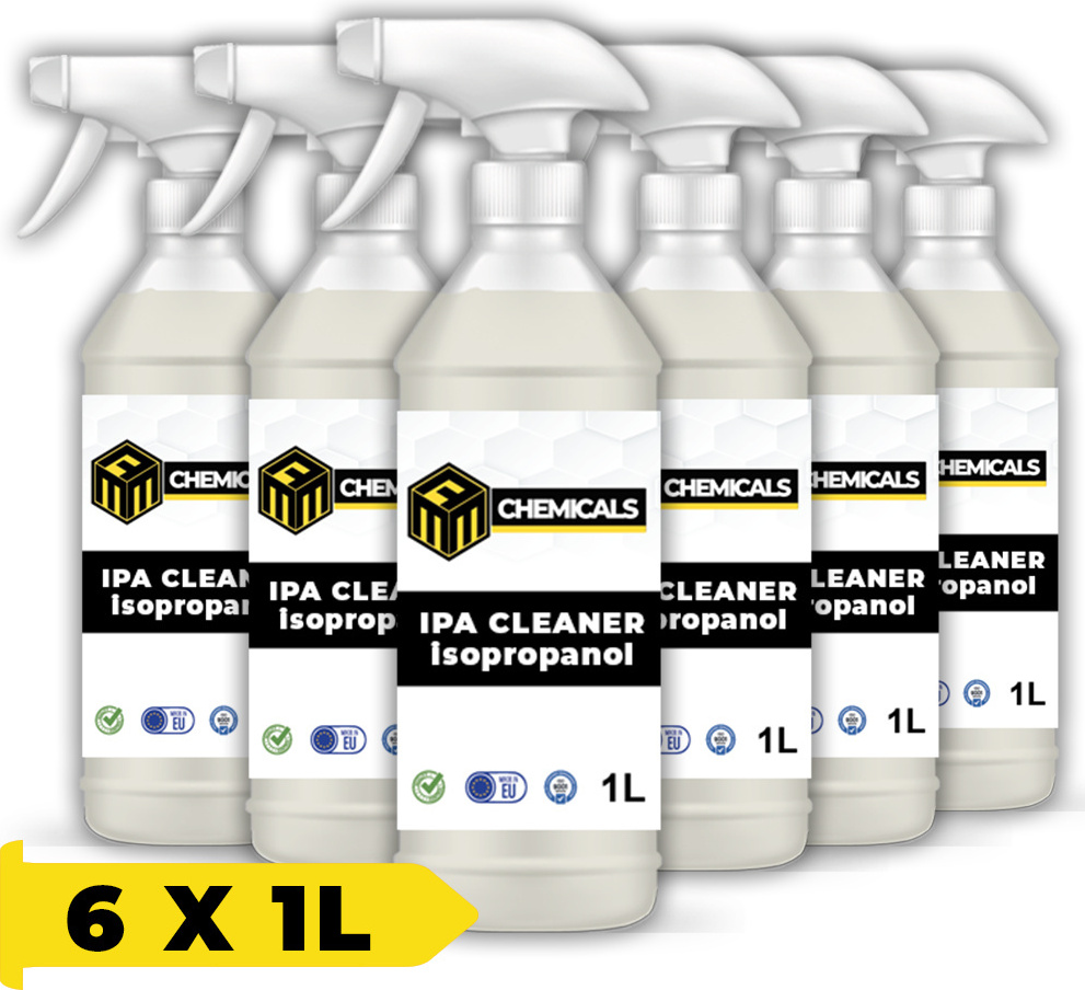 MRM-Chemicals MRM CHEMICALS IPA Reiniger 85 % ISOPROPYL ALKOHOL Spray für die Detaillierung x6