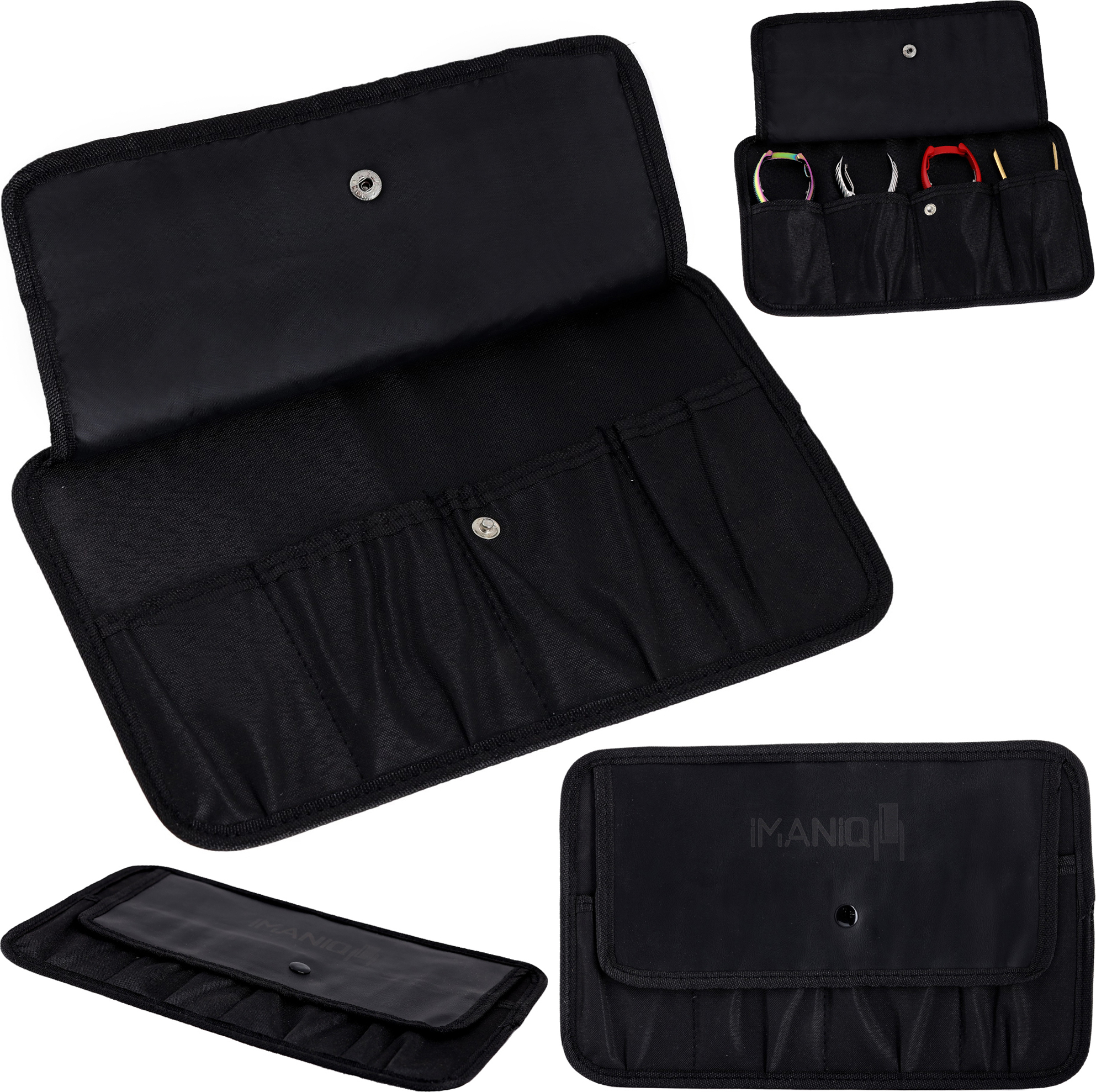 Imaniq Hülle Etui Verpackung für Kosmetikschere langlebig modern geräumig für Kosmetikstudio SPA