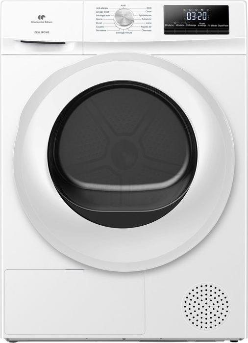 Wärmepumpentrockner CONTINENTAL EDISON CESL7PCWE, 7 kg, 60 cm, , Weiß