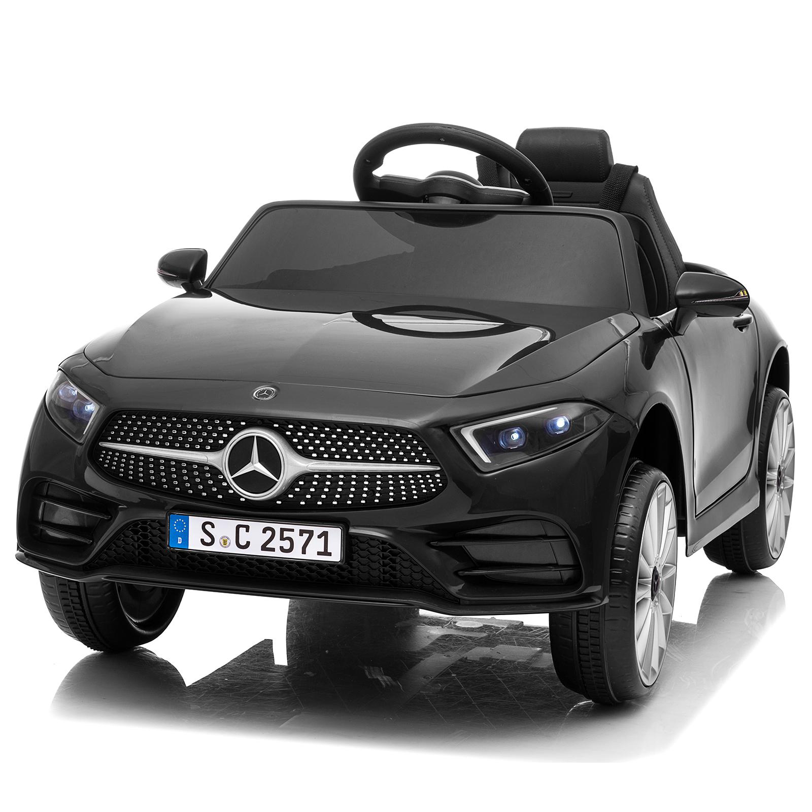 FCH Elektroauto Kinderauto Mercedes-Benz CLS 350, Kinder-Elektroauto mit Fernbedienung ,12V,90*60*40cm,Schwarz