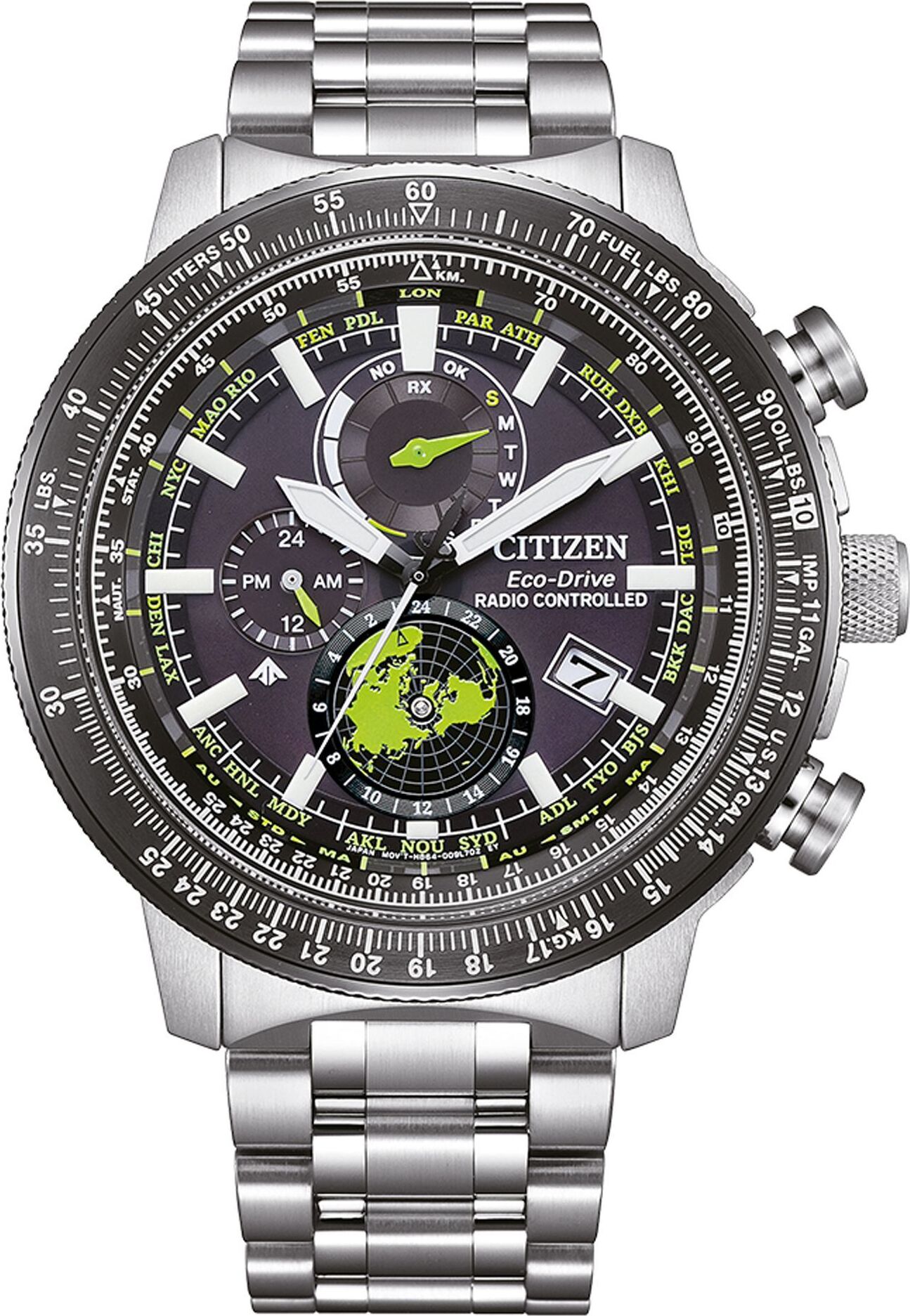 Citizen - BY3006-53E - Náramkové hodinky - Pánske - Solárne - Rádiom riadené Eco-Drive