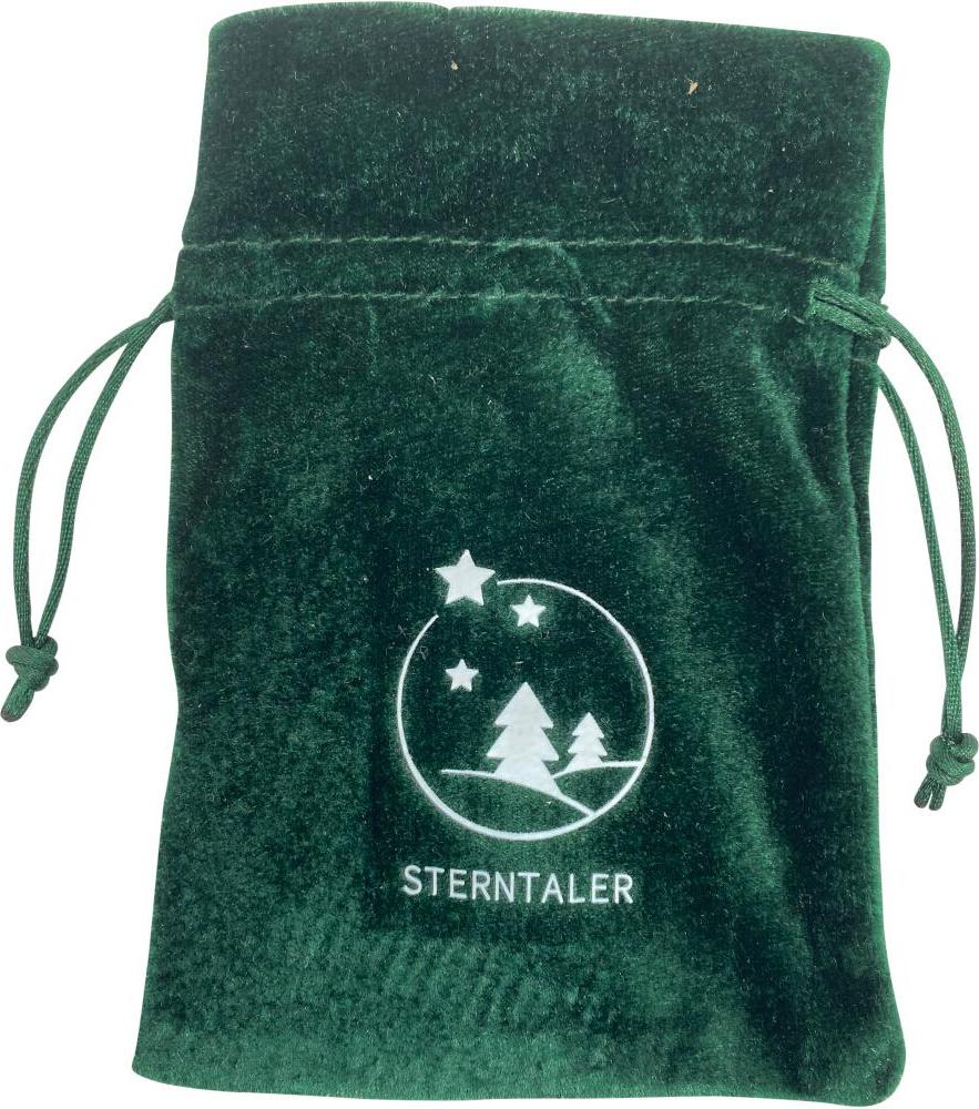 Sterntaler Samtbeutelchen für Batteriefächer 10 x 15 cm, grün W19768