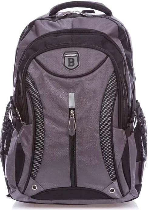 Bag Street Outdoor Schultasche Reise Freizeit Stadt Damen und Herren Rucksack Grau
