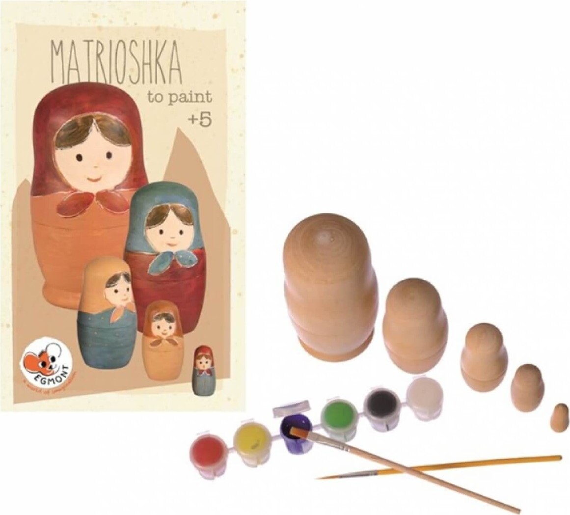 Egmont Toys Selbst bemalen: Matrjoschka 10x10x20 cm 630512