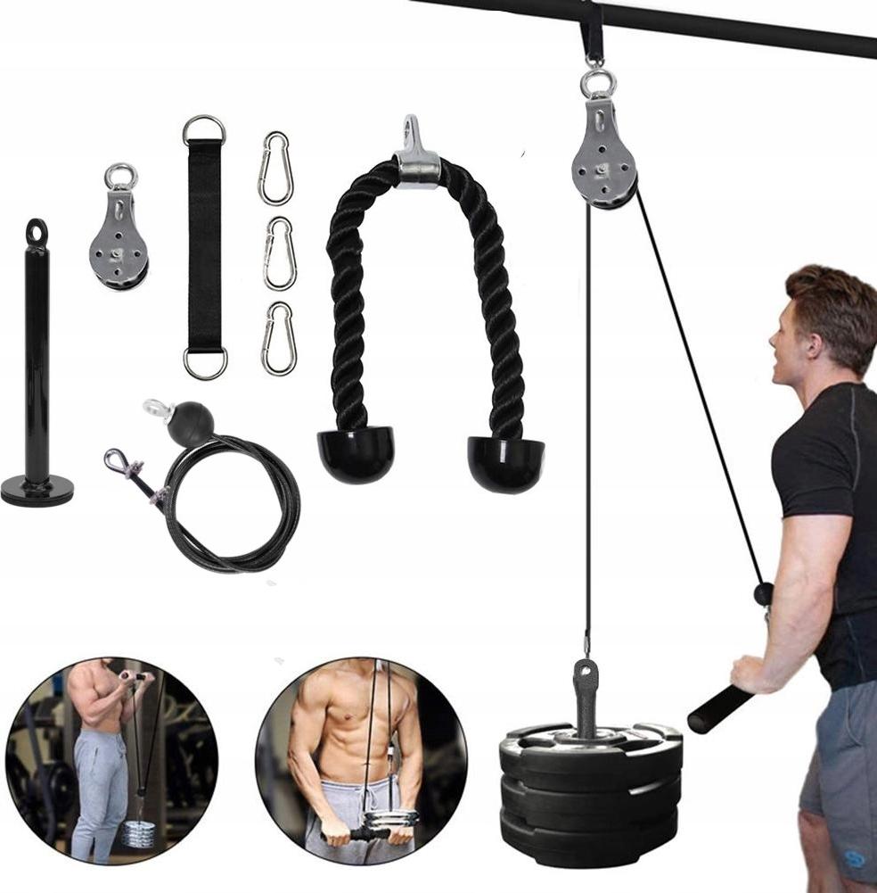 Tojato Klimmzugtrainer, Set: 2cm Stange, 2,5m Seil, Seilgriff