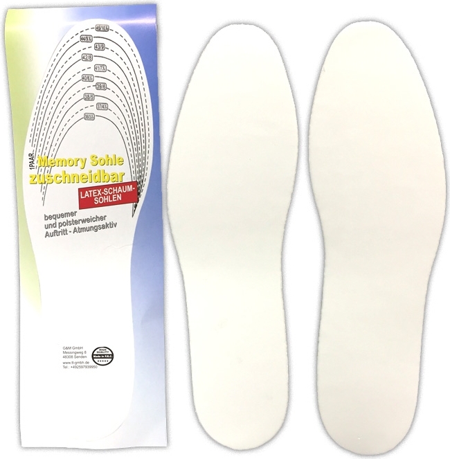 2 Paar Memory Foam Schuheinlagen Zuschneidbar 2 Paar Memory Foam Schuheinlagen Zuschneidbar