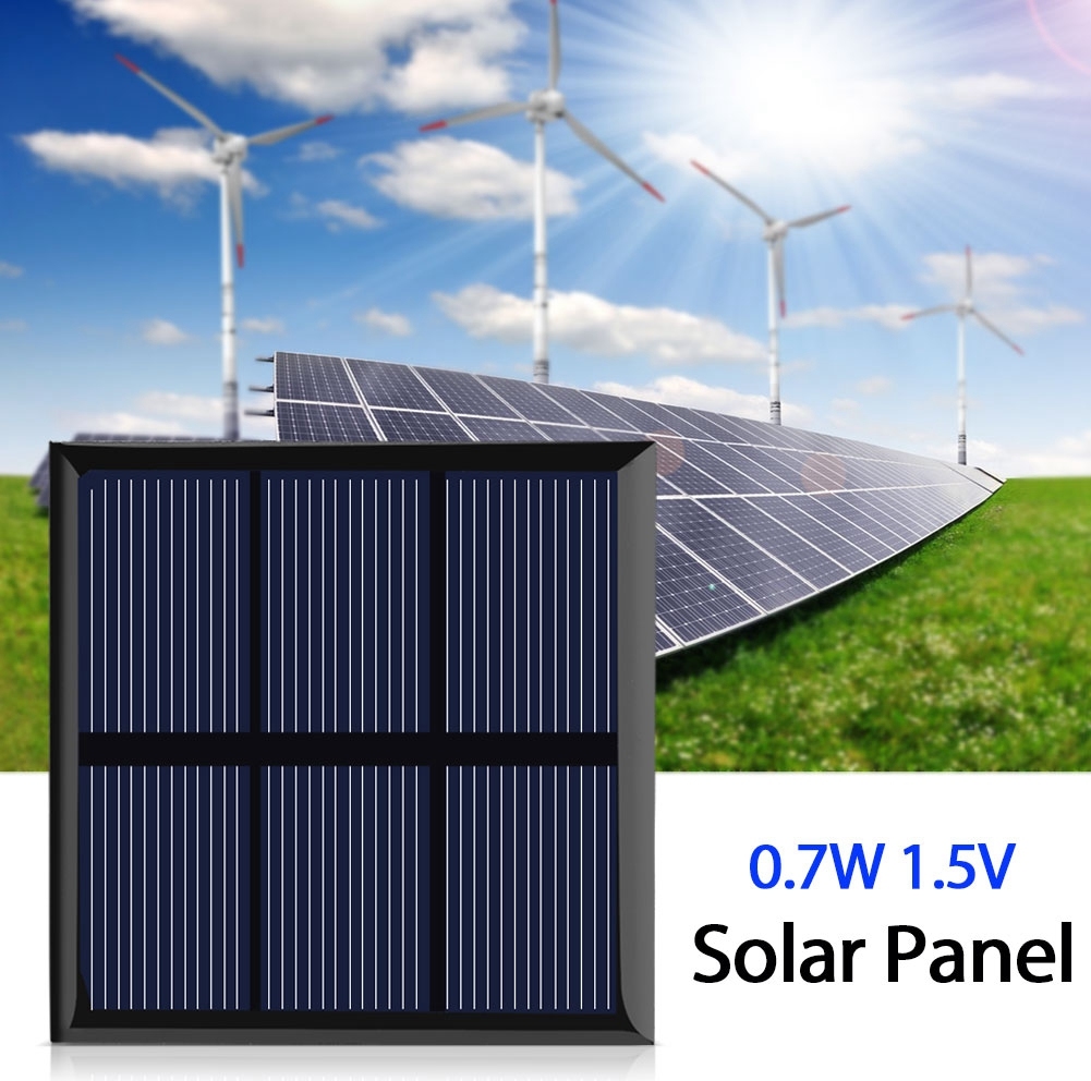 0.7W 1,5V mini prenosný solárny panel DIY Power Module nabíjačka pre 1,2V batériu s drôtom 70 * 70MM