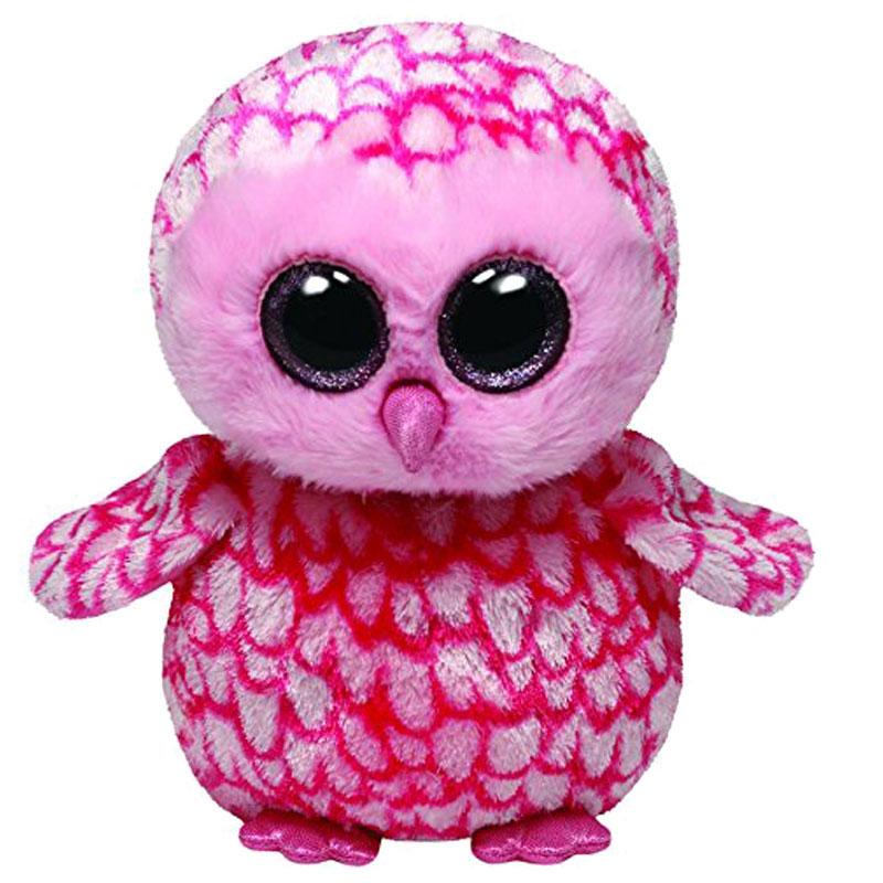 TY Pinky Buddy - Schleiereule pink, Large 24cm 7136994