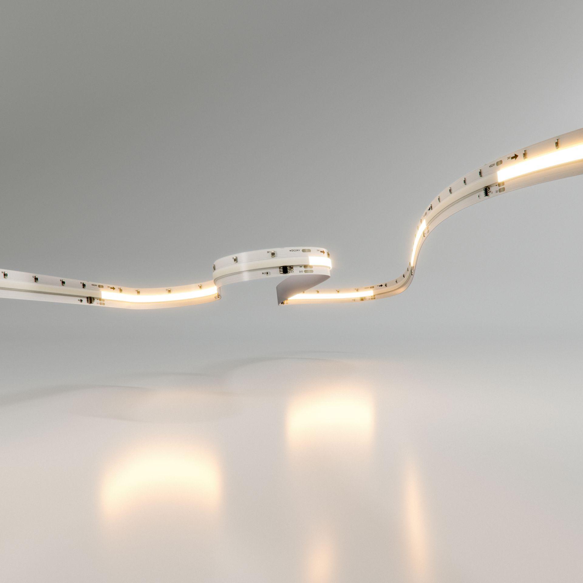 5 m 24 V 12 W/m Fine Running COB LED-Streifen 2700 K IP20 mit SPI-Technologie für dynamische Pixel-für-Pixel-Steuerung - Beneito & Faure