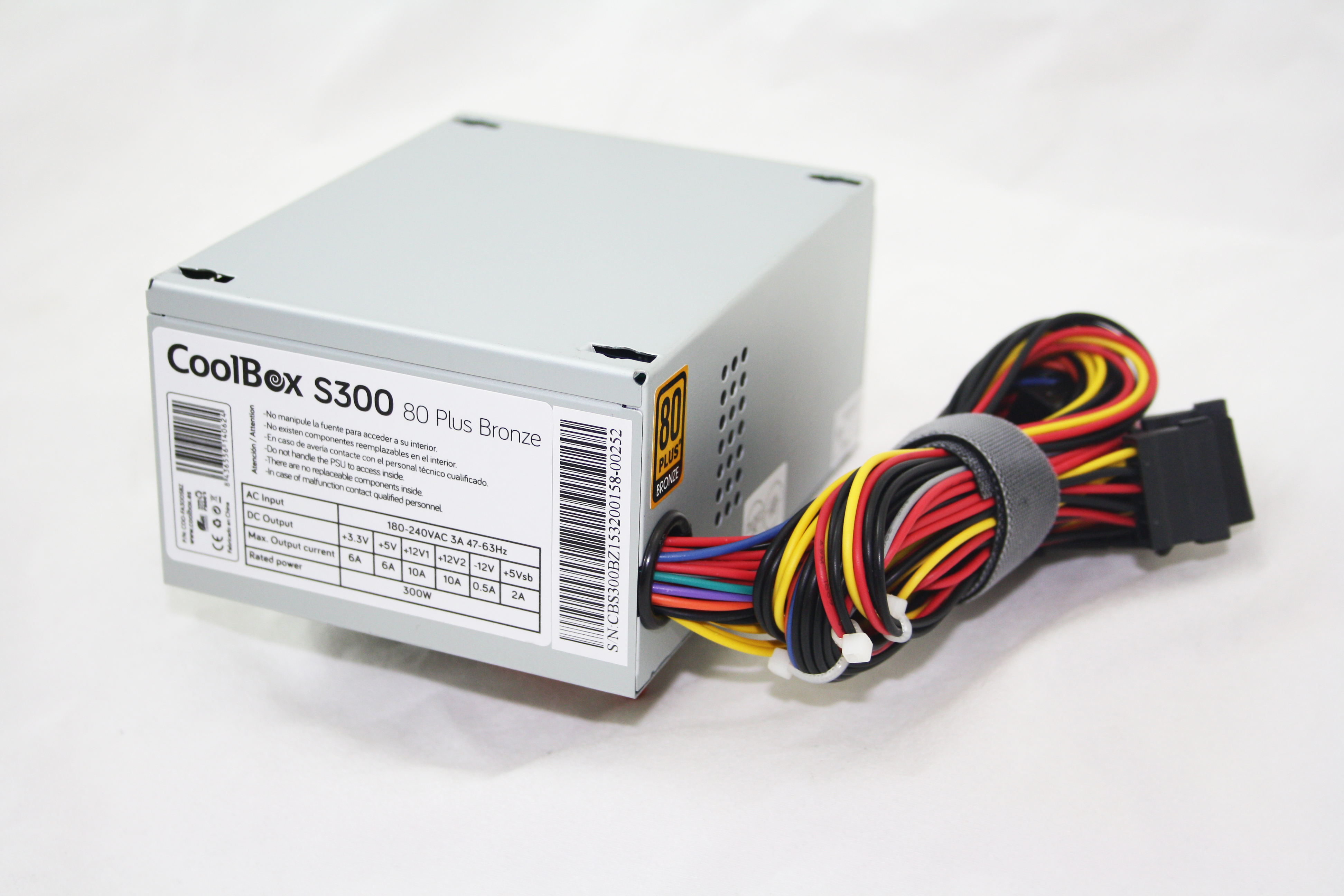 CoolBox S300, 300 W, 180 - 240 V, 47 - 63 Hz, 6 A, 10 A, 10 A
