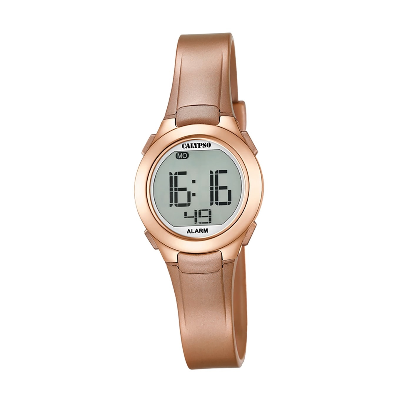 Calypso Plastic PUR Dámske hodinky K5677/3 Náramkové hodinky ružové zlato Digitálne D2UK5677/3