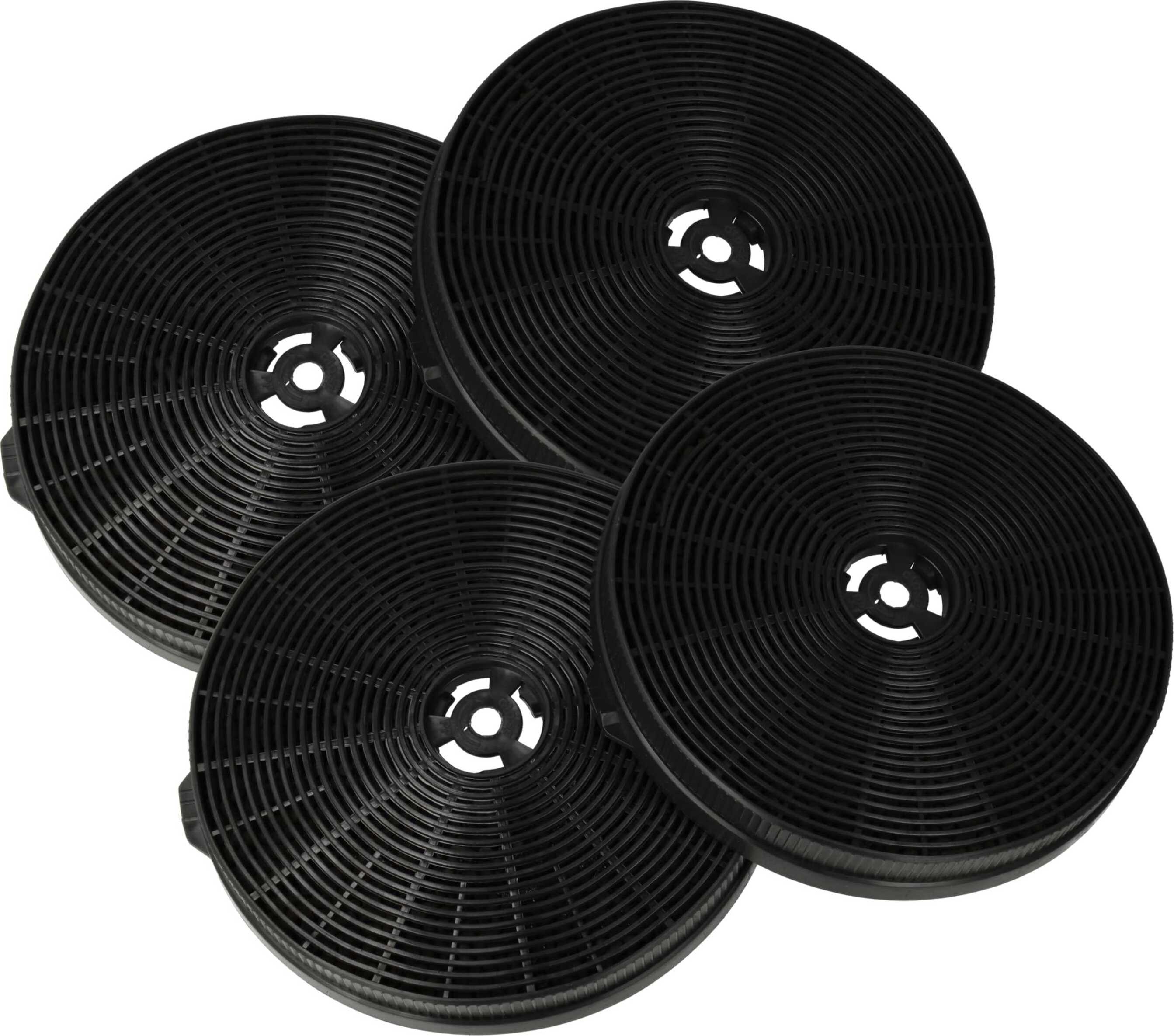 vhbw 2 x actieve koolfilter compatibel met Exquisit EBH55, EBH75, EBH76, EBH76W, FKH96, KFD61, KD910-6, KFD31-6G afzuigkap, 17,5 cm