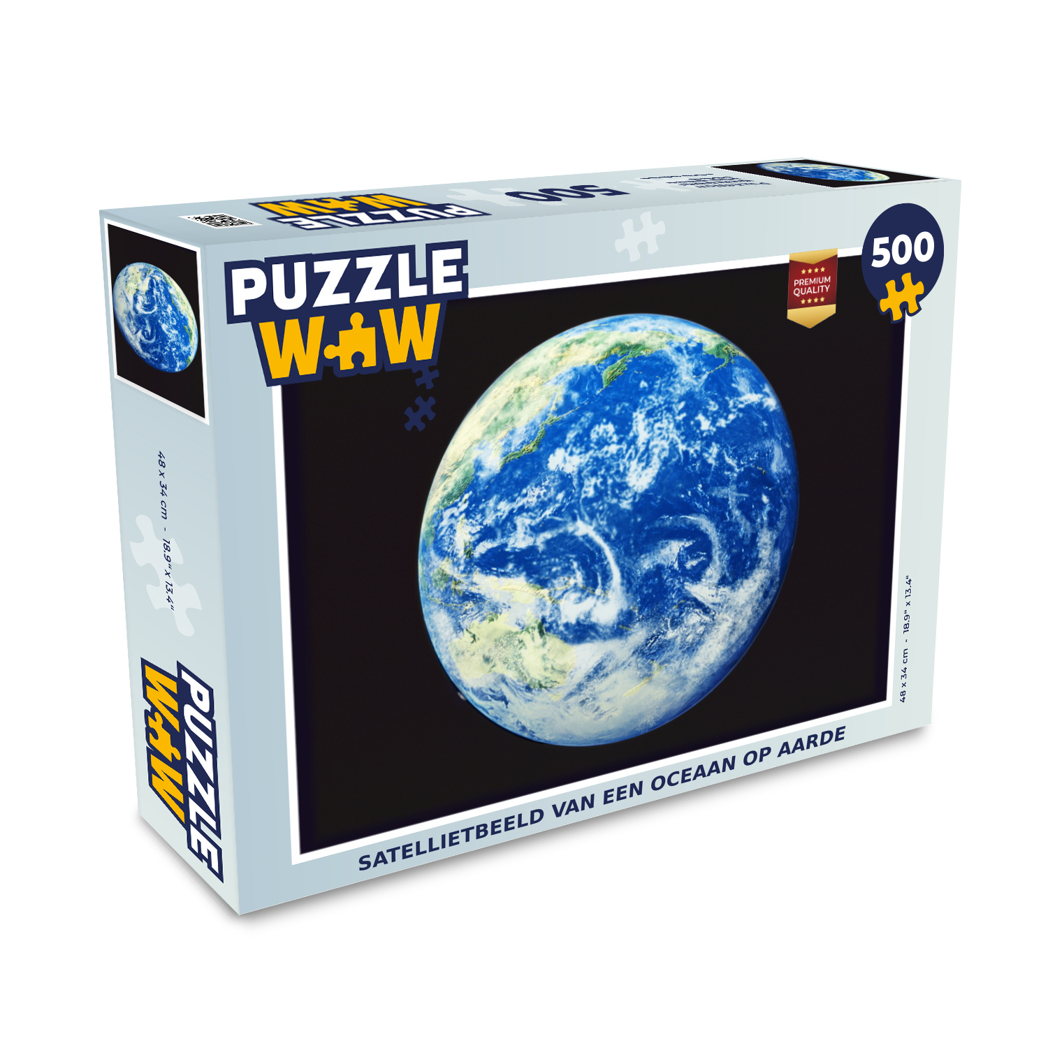 MuchoWow® Puzzle 500 Teile Satellitenbild eines Ozeans auf der Erde - 500 Teile - Kinder - Selberbauen - Puzzlespiele 137|3747442