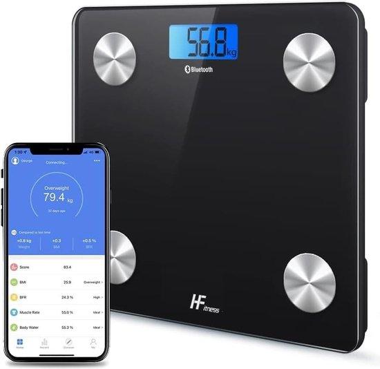 OEM Digitale Waage – Körperfettanteil – Waage mit Bluetooth – iOS- und Android-App – Kabellos – Körpergewicht, Körperfett, BMI, Wassergehalt, Muskelmasse – Digitale Personenwaage – App zur Körpergewichts- und Analyse 2026