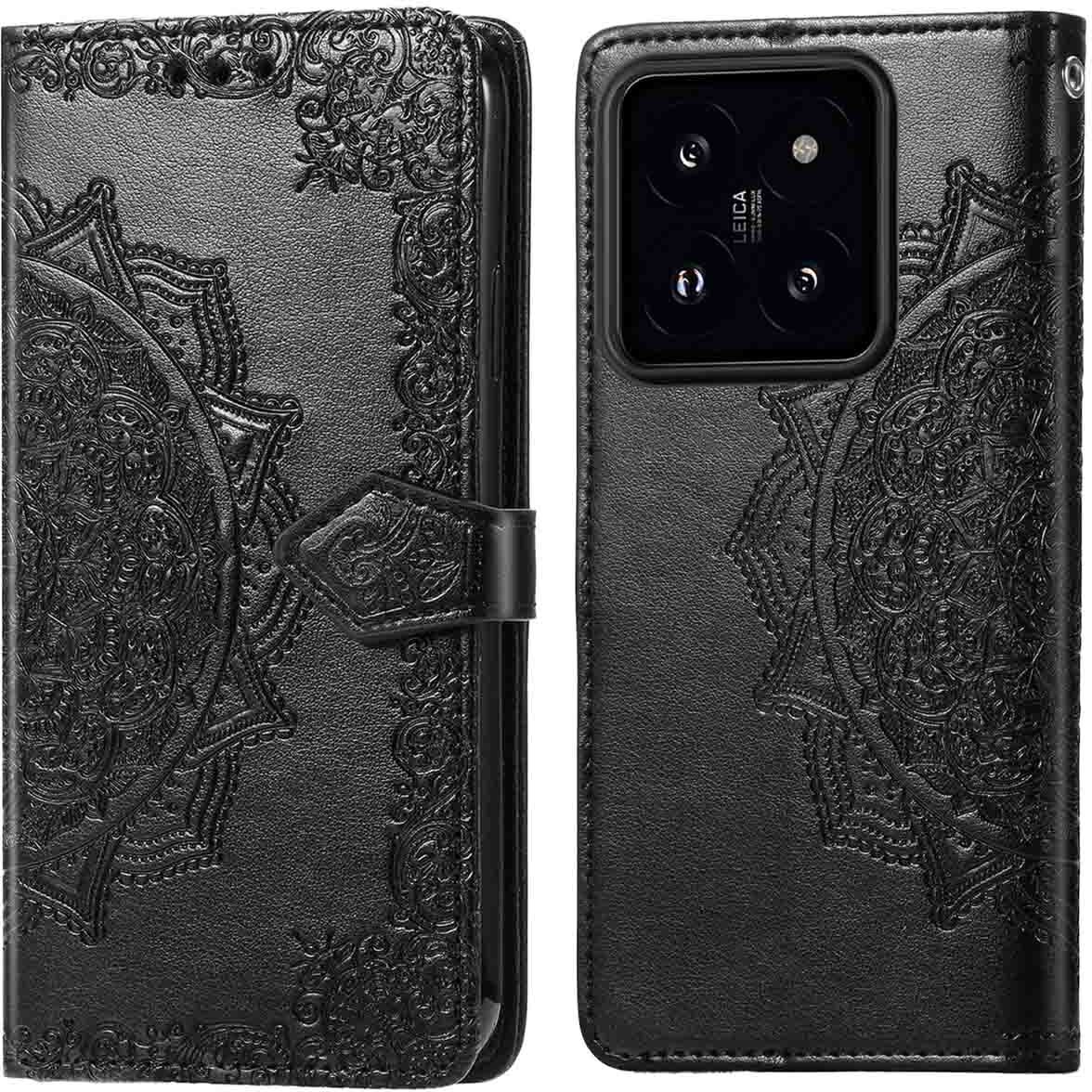 imoshion Mandala Bookcase pre Xiaomi 14T Pro - čierny