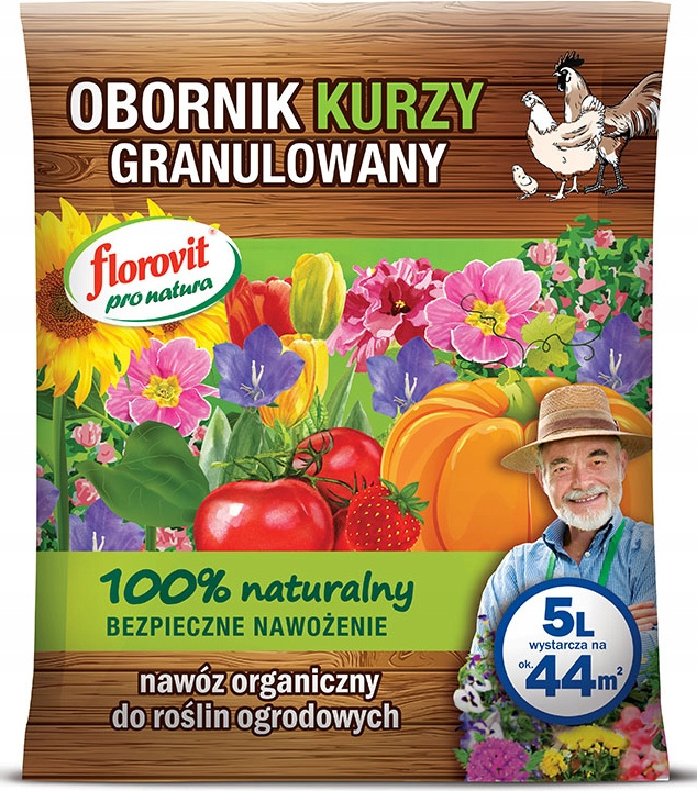 GRUPA INCO Florovit natürlicher Hühnermist granulierter Hühnermist 5 L