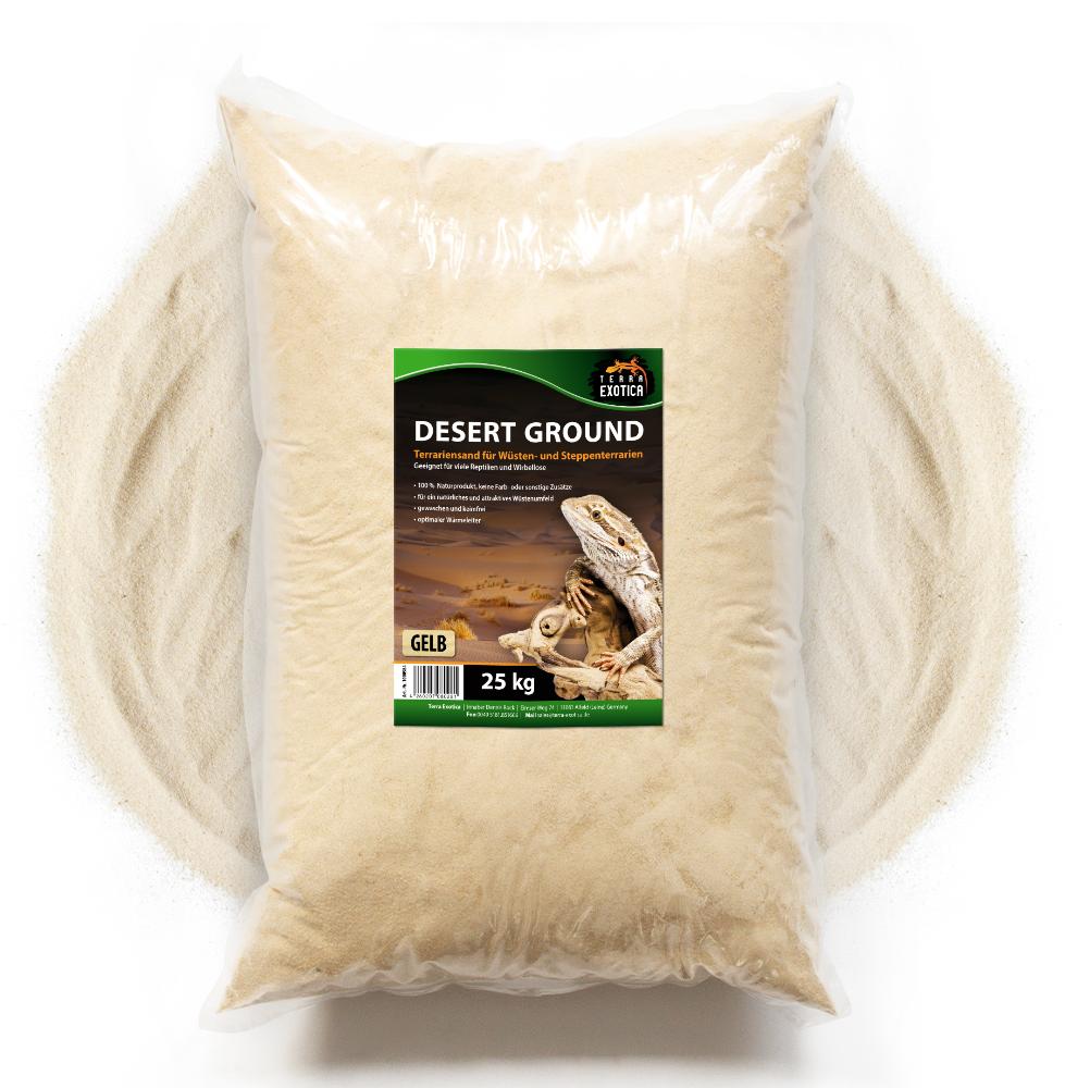 Terra Exotica Desert Ground 25 kg – Natürlicher Terrariensand für Wüstenterrarien