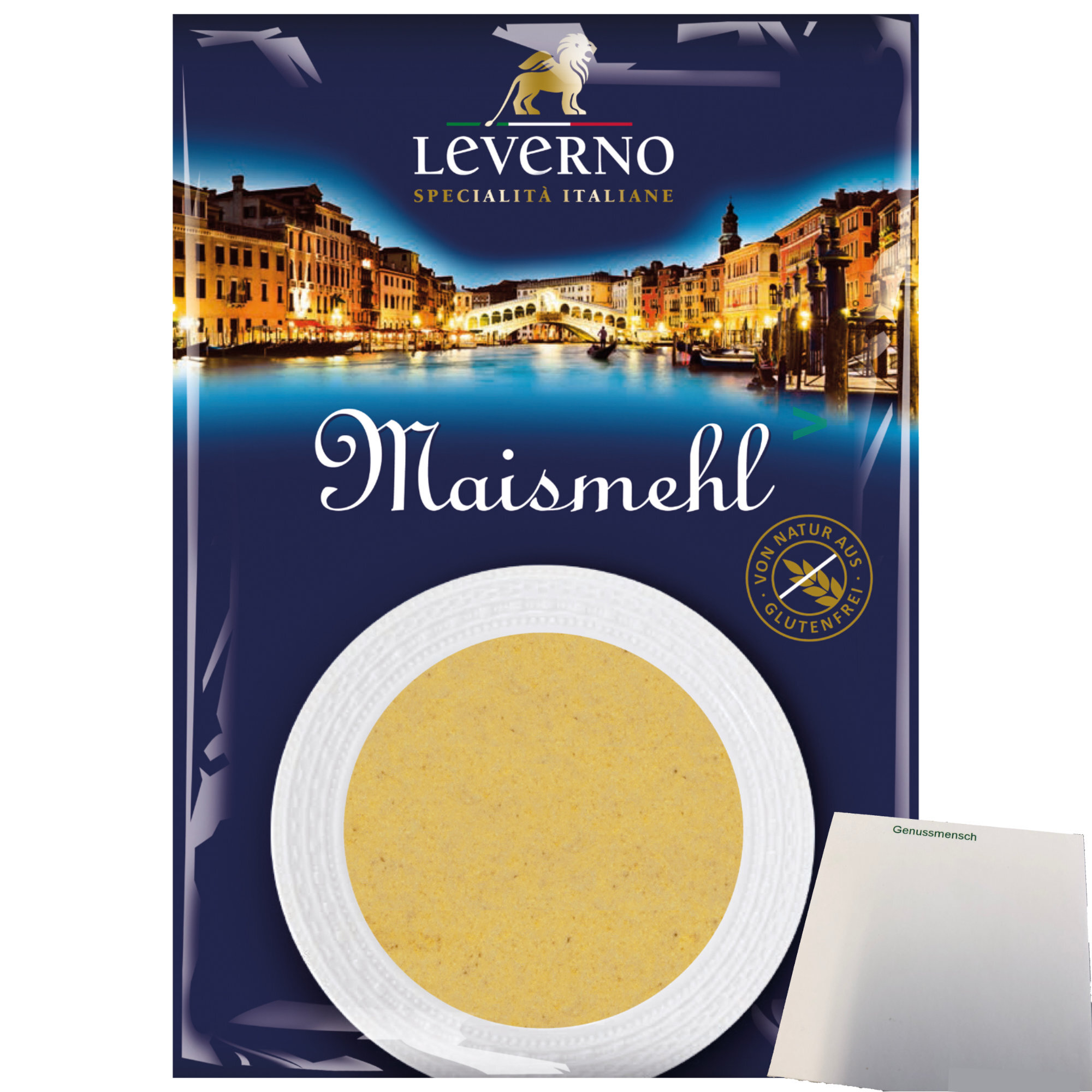 Leverno Maismehl (1000g Packung) + usy Block