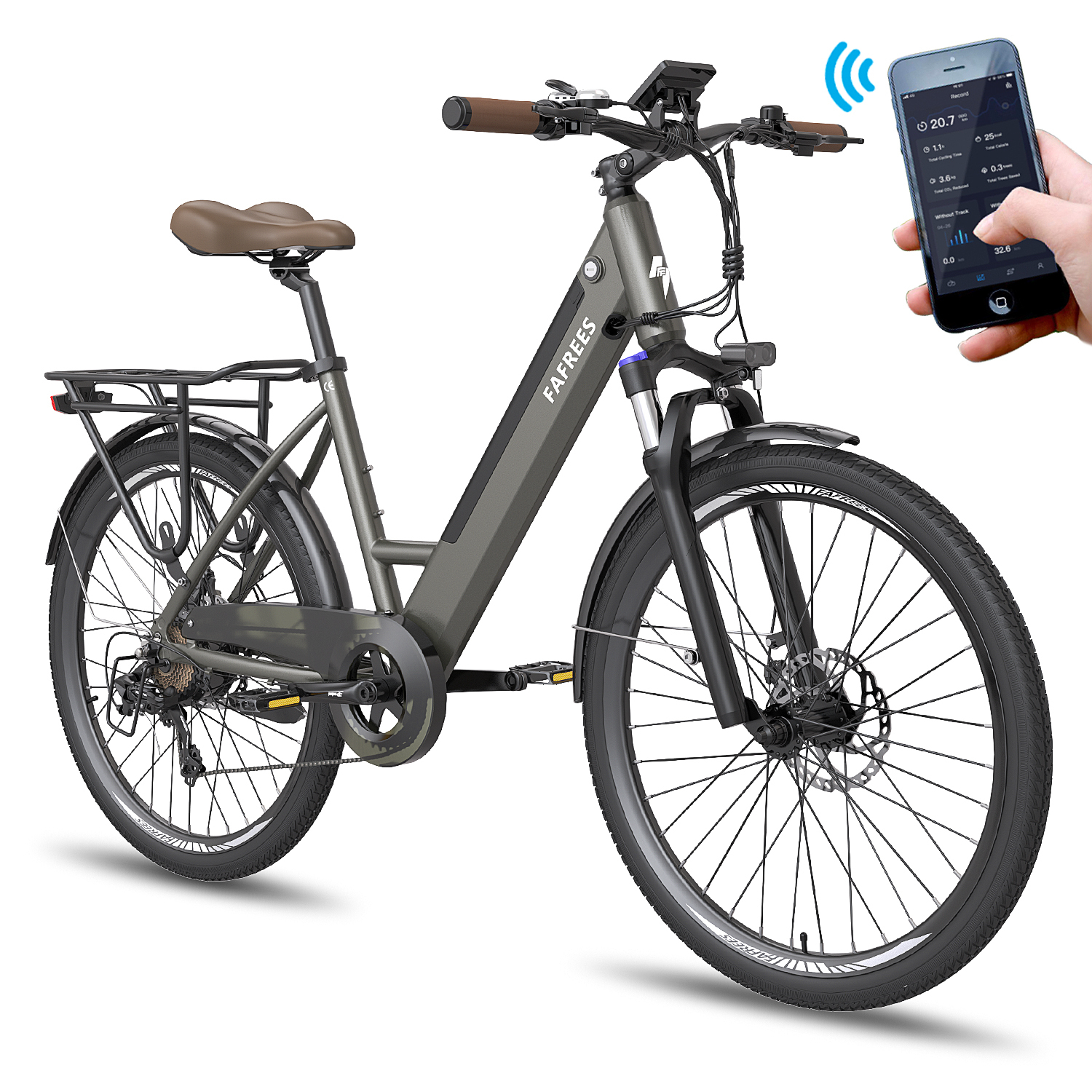 Dámsky pánsky e-bike s aplikáciou 26 palcový priechodný e-bike 36V / 14.5AH e-bike, 250W elektrický bicykel mestské e-biky a e-country bicykle e MTB 25km/h LCD