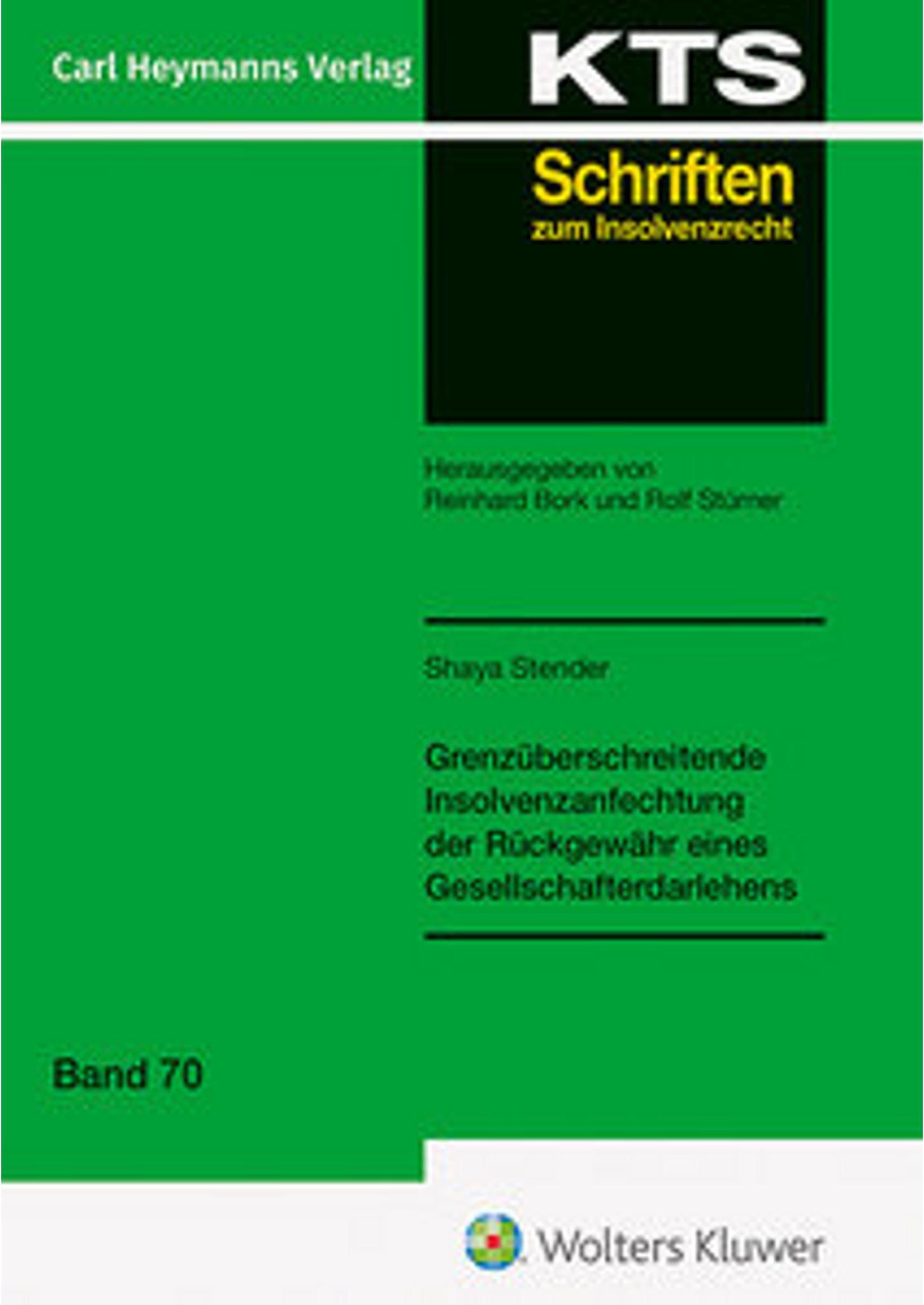 Sonstige Verlage Stender, S: Grenzüberschreitende Insolvenzanfechtung der Rüc 28621193_9783452304117