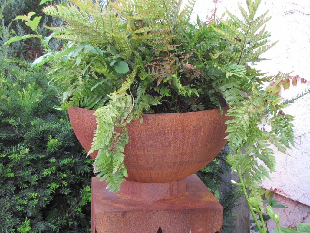 Saremo Edelrost Halbkugel Schale ohne Haltering 25 cm bis 60 cm Halbkugelschale - 50 cm