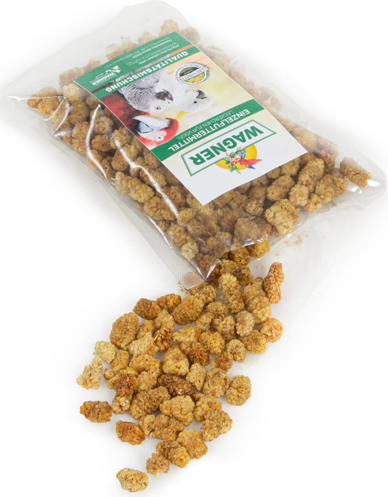 Wagner's gesunde getrocknete Maulbeeren für Papageien 100g - Nährstoffreicher SnackWagner's getrocknete Maulbeeren für alle Papageien 100g - gesunder Snack