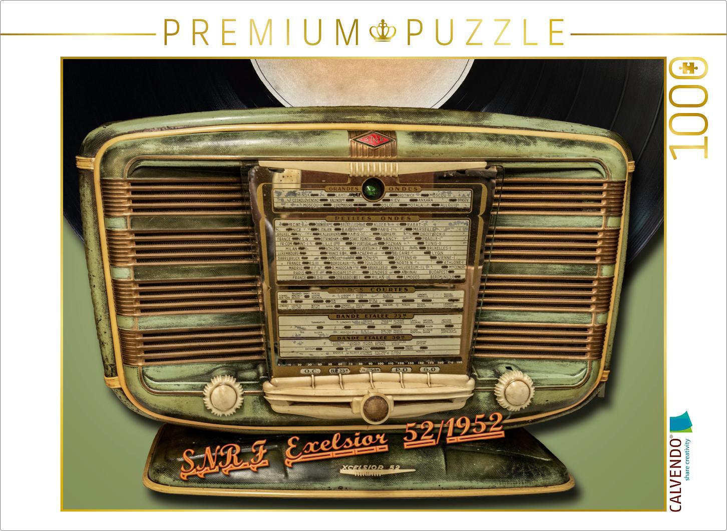 CALVENDO Puzzle Radiogerät SNRF Exelsior 1000 Teile Puzzle quer | 1000 pieces, finished size 25.2 × 18.9 in (64 × 48 cm) | Photo puzzle for happy hours