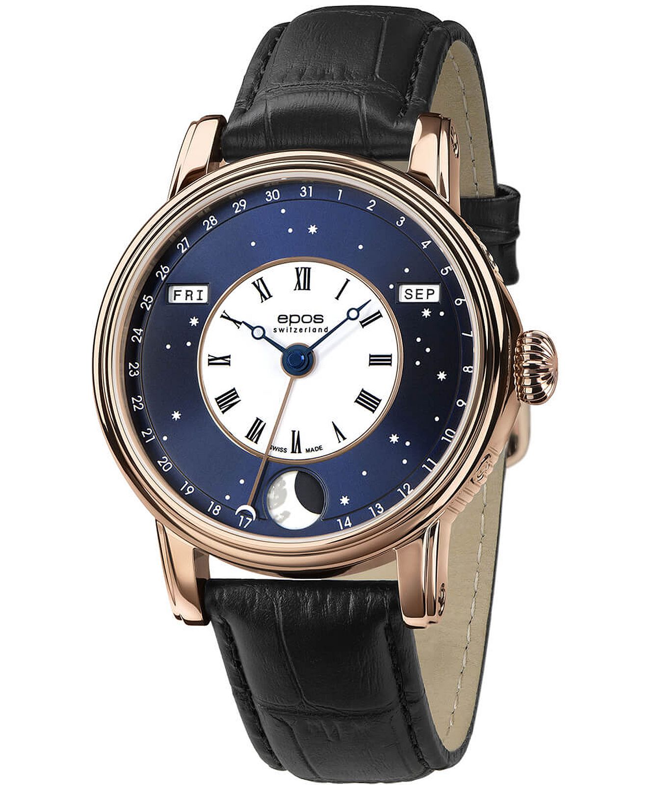 Hodinky Epos 3439.322.24.26.25 čierne