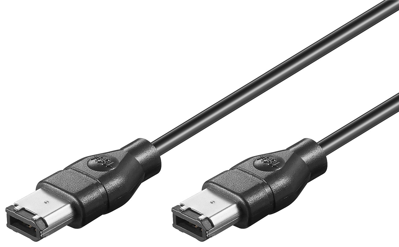 Goobay 50350 FireWire™ 400 Anschlusskabel, 6 Pin, IEEE1394, 1.8 m, Schwarz - FireWire 400 Stecker (6-Pin) > FireWire 400 Stecker (6-Pin)