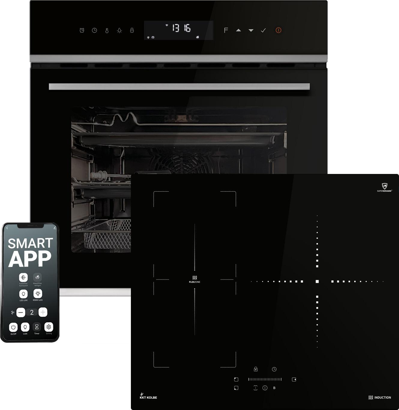 Backofen und Induktionskochfeld SET8317HCIND593SP