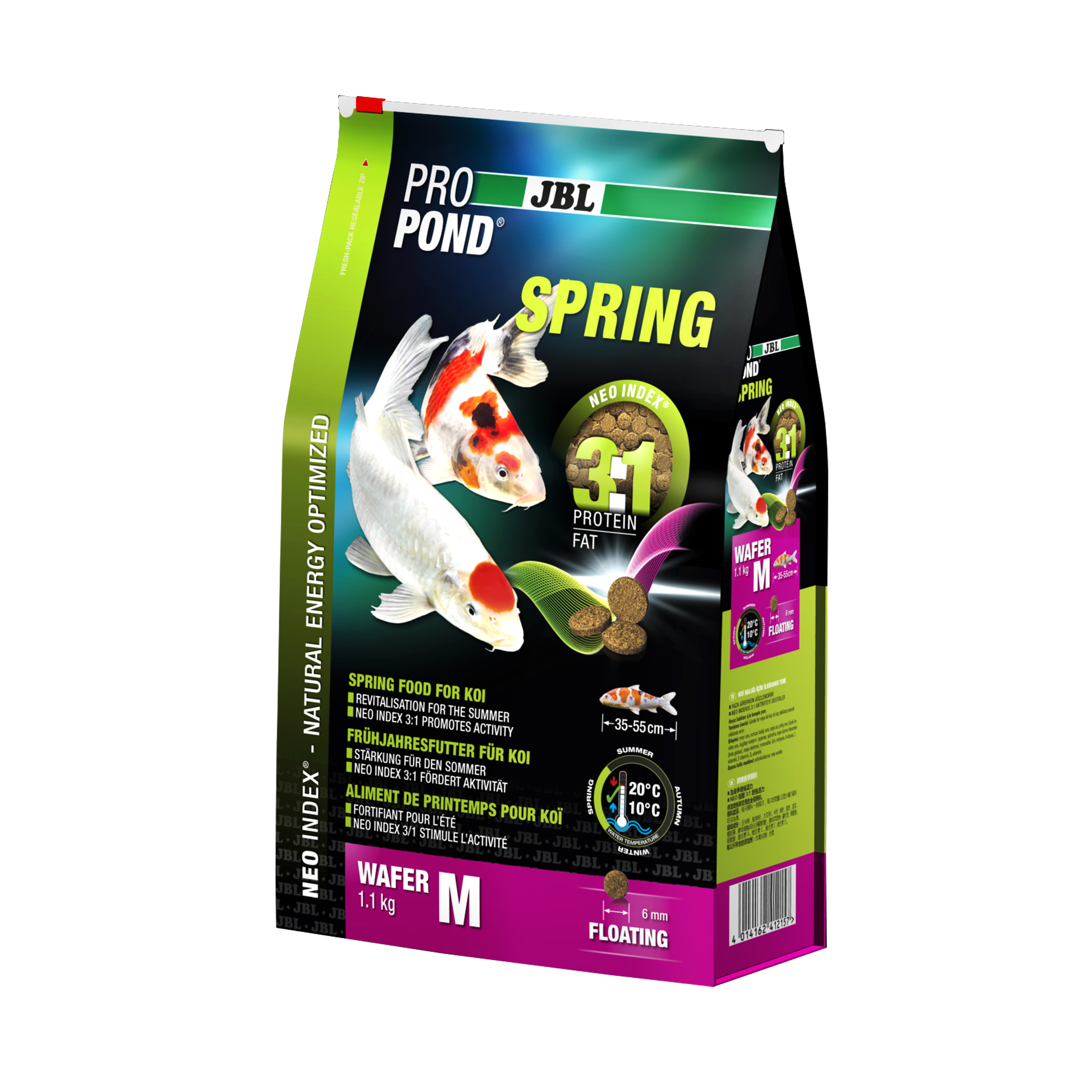 JBL Aquaristik JBL ProPond Spring M, Frühjahrsfutter für mittlere Koi - 1,1 kg 4121500